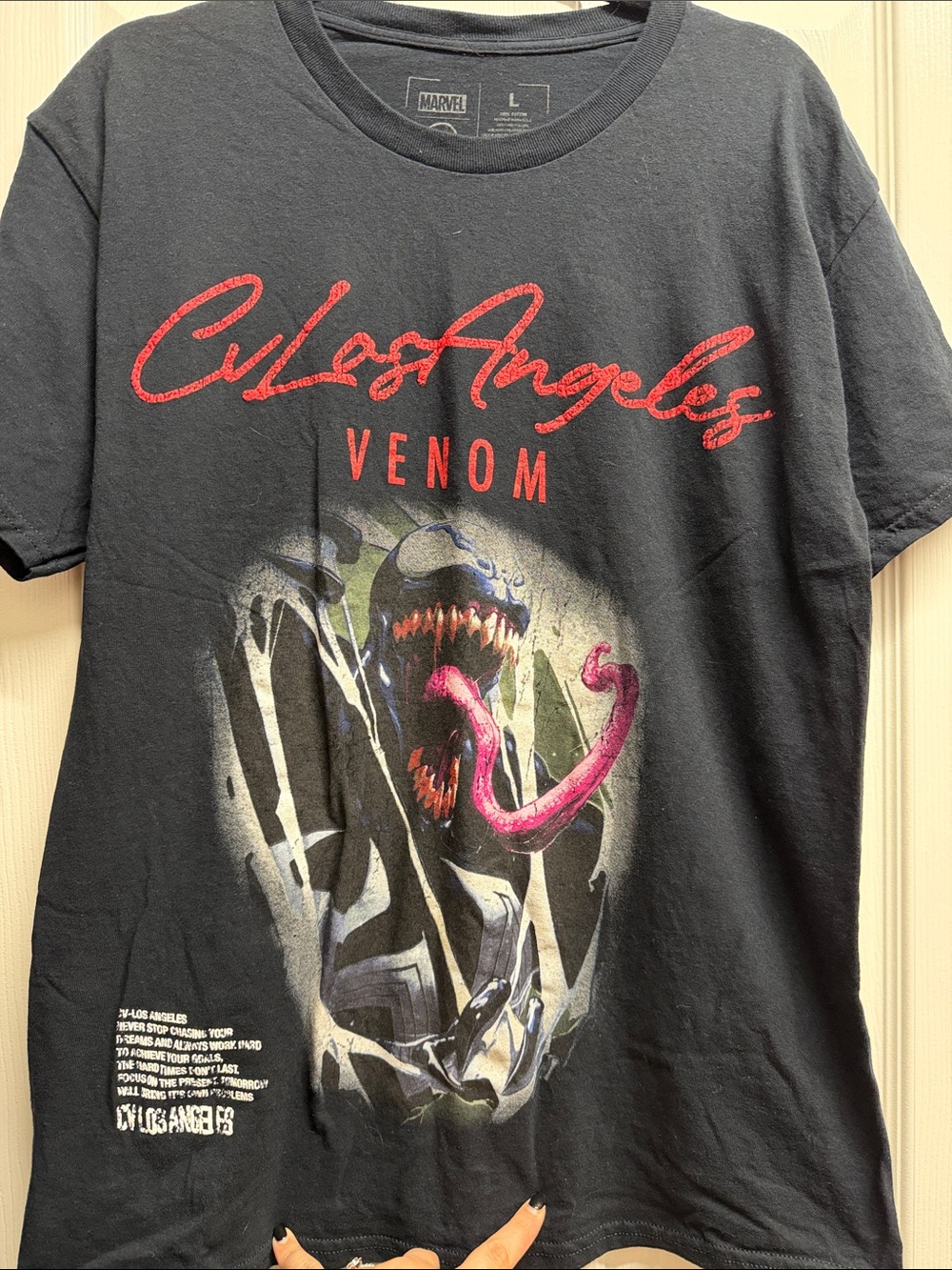 Marvel Venom Los Angeles Graphic Tee - Black & Red